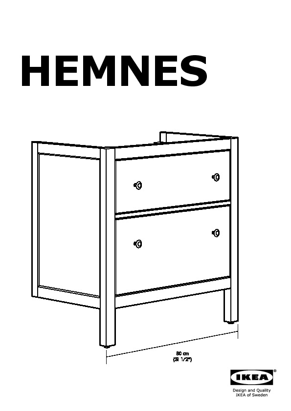 HEMNES wash-stand with 2 drawers
