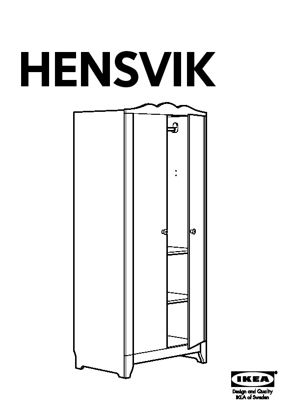 HENSVIK Armoire-penderie