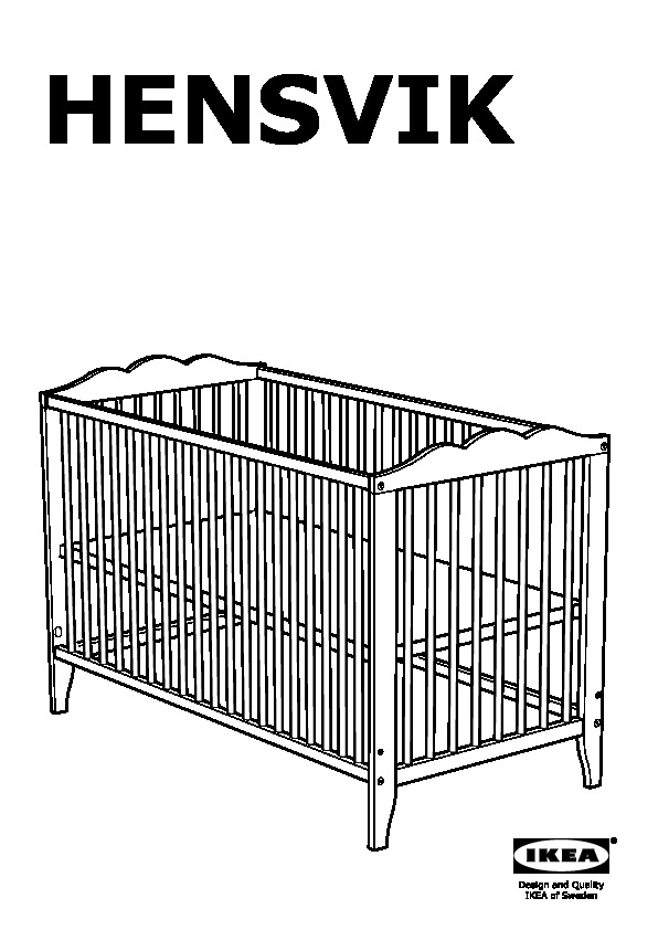 Hensvik Crib White Ikeapedia