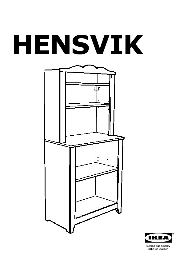 HENSVIK Mobile con scaffale