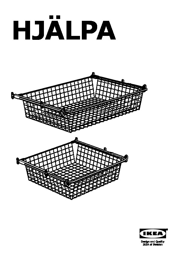 HJÃLPA Pull-out rail for baskets