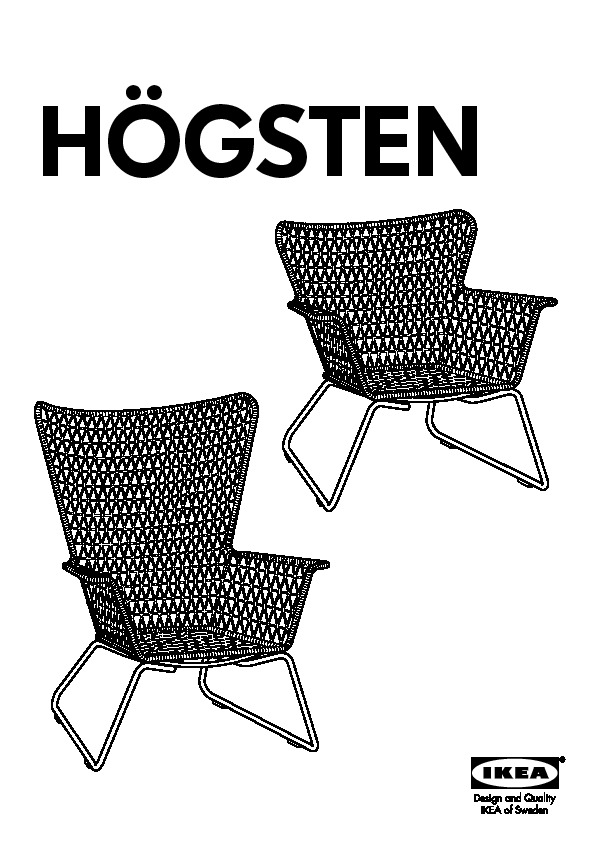 HÖGSTEN chair with armrests