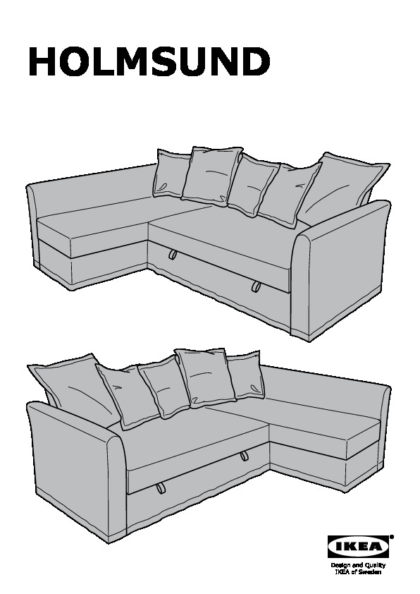 Ikea Corner Sofa Bed Assembly Instructions, Ikea L Shaped Sofa Bed Instructions