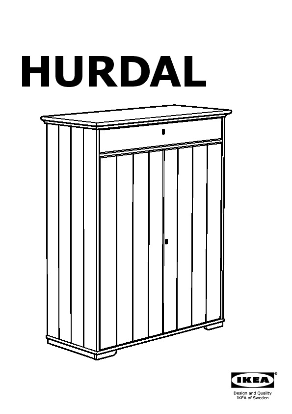 HURDAL Linen cabinet