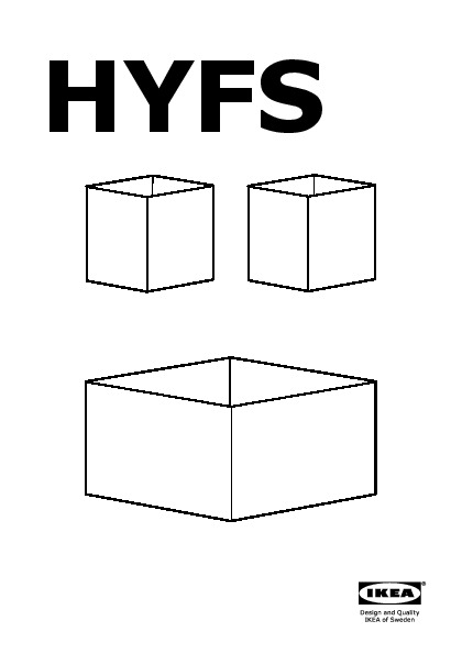 HYFS set di 3 scatole