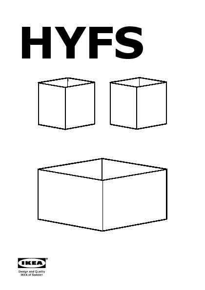 HYFS Set di 3 scatole
