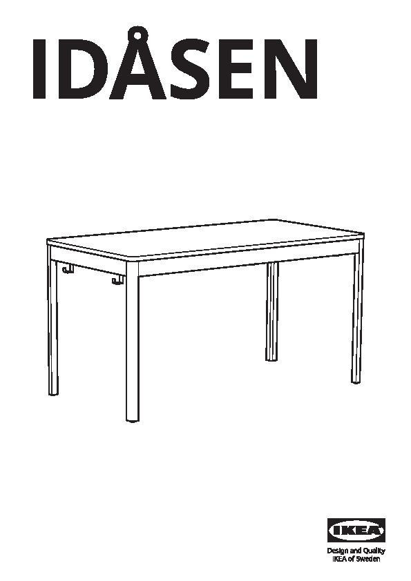 IDÃSEN Underframe for table top
