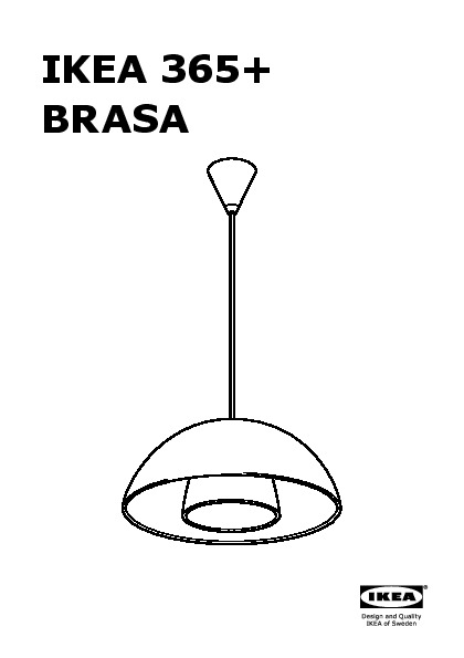 IKEA 365+ BRASA Lampada a sospensione