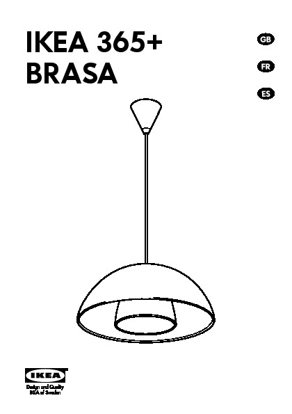 IKEA 365+ BRASA Pendant lamp