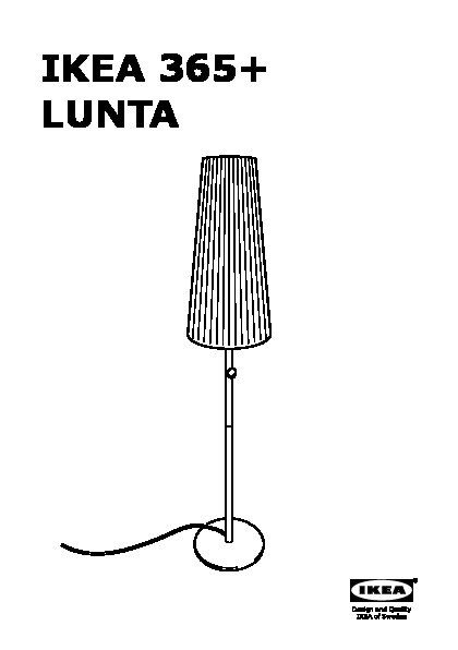 IKEA 365+ LUNTA Lampadaire