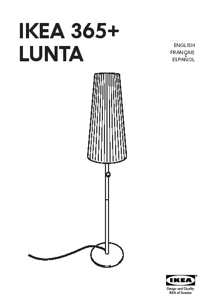 IKEA 365+ LUNTA Lampadaire