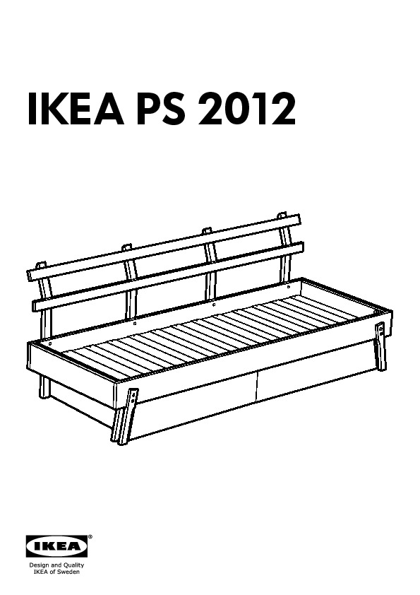 IKEA PS 2012 structure divan avec 2 tiroirs