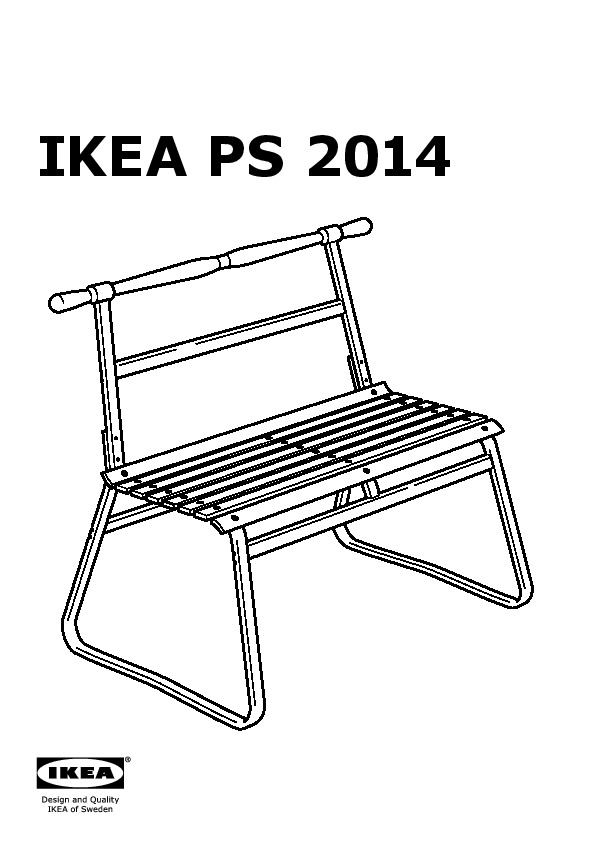 IKEA PS 2014 Banc avec dossier