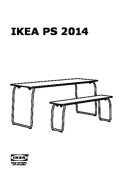 IKEA PS 2014 Banc, intérieur/extérieur