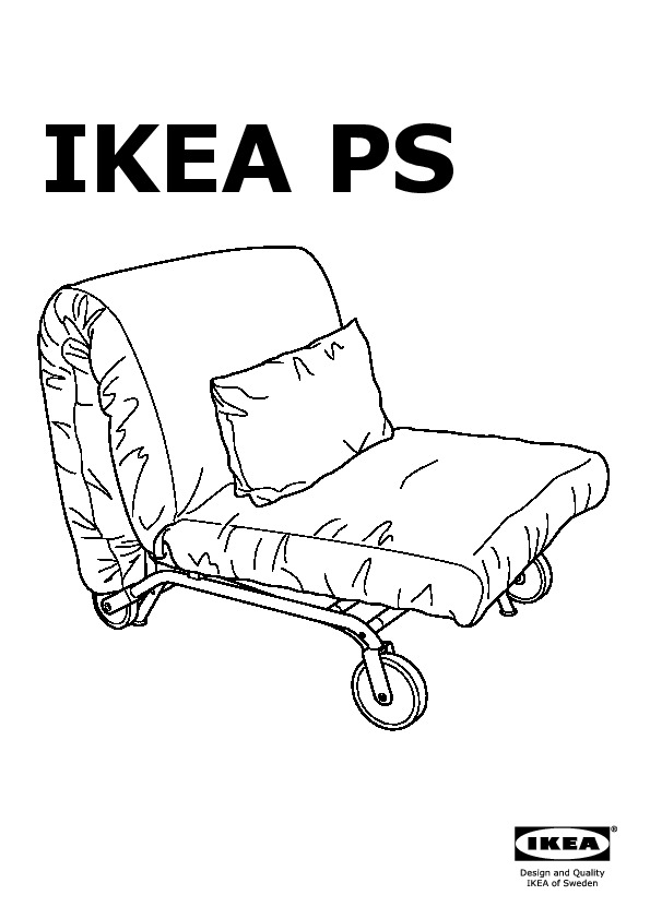 Ikea Ps Havet Chauffeuse Convertible Vansta Rouge Ikea France