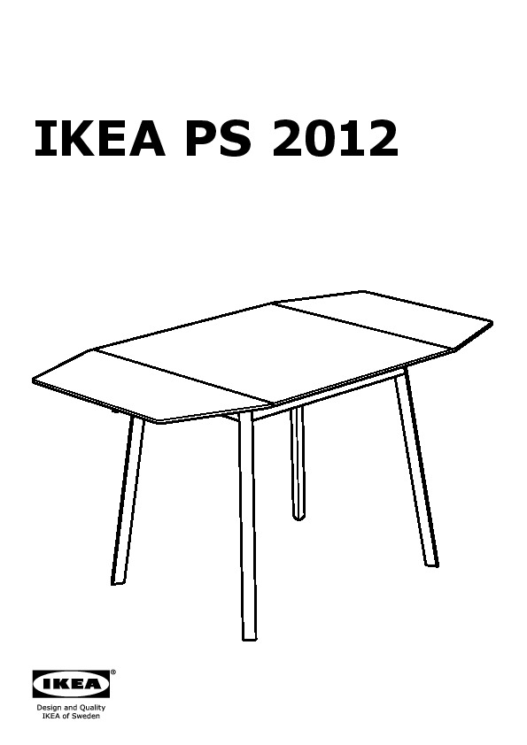 IKEA PS 2012 Table à abattants