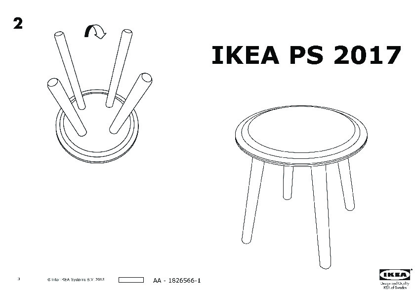 IKEA PS 2017 Table d'appoint/tabouret