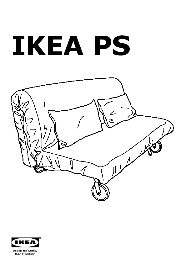 IKEA PS two-seat sofa-bed frame