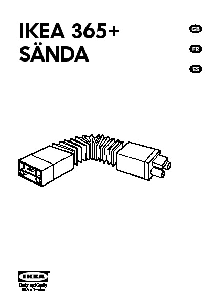 IKEA 365+ SÄNDA Raccord avec joint flexible