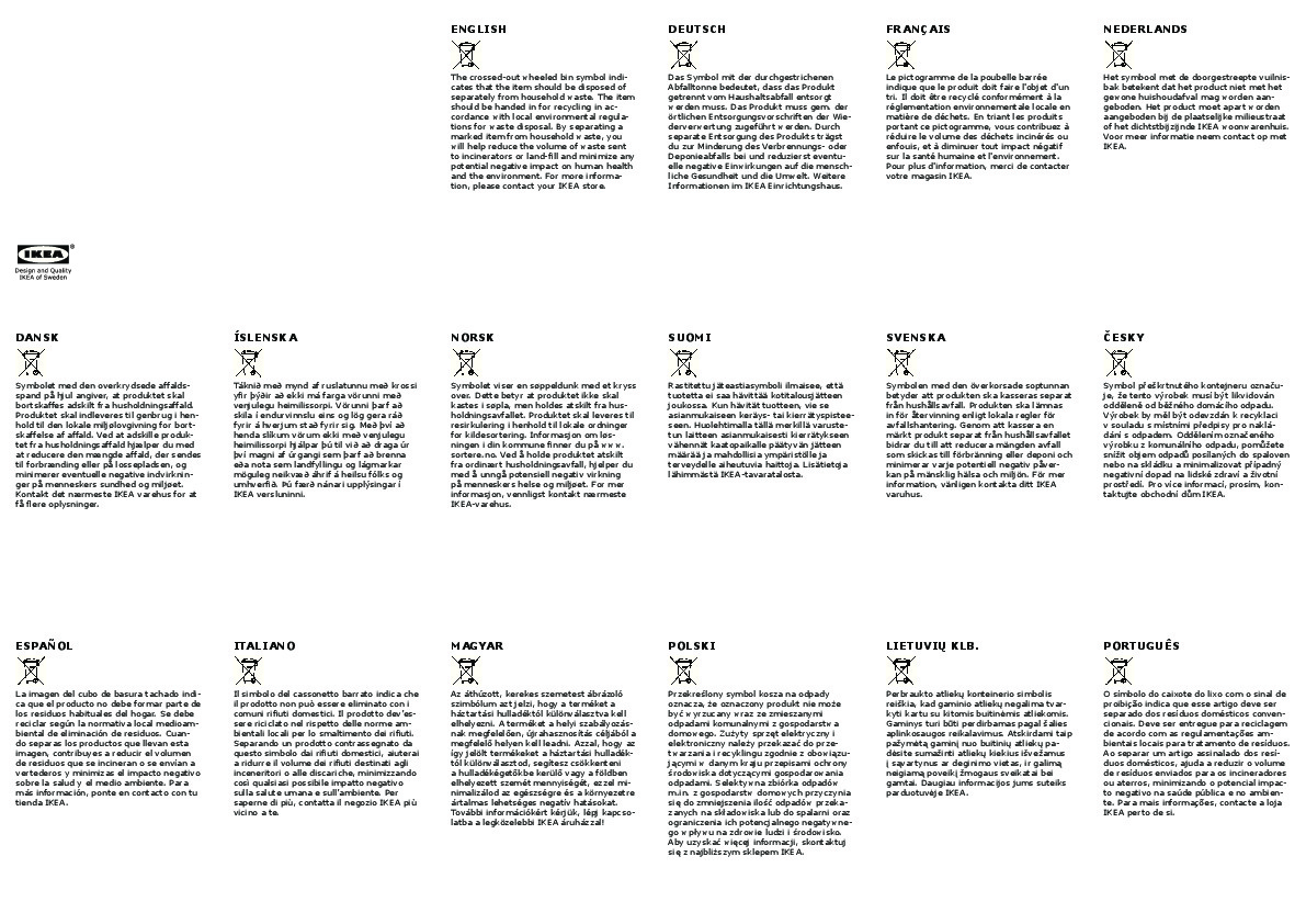 IKEA 365+ SÄNDA Raccord avec joint flexible
