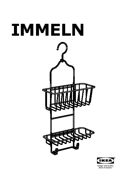IMMELN Shower caddy, two tiers