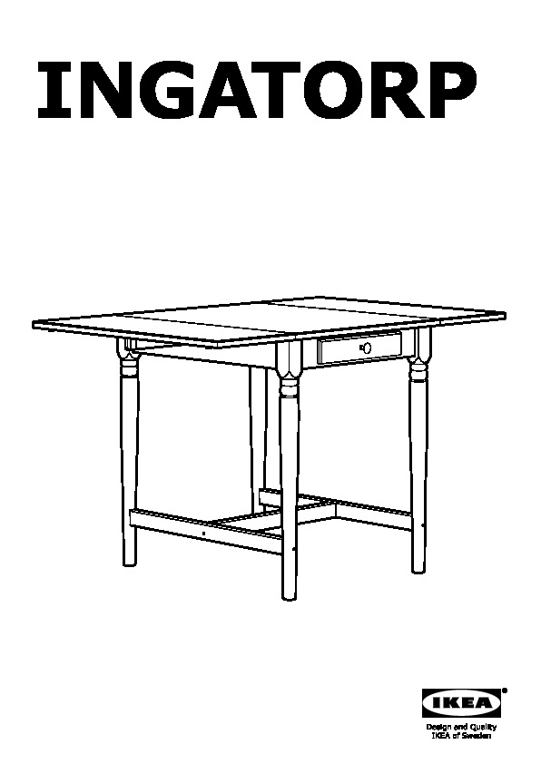 INGATORP Drop-leaf table