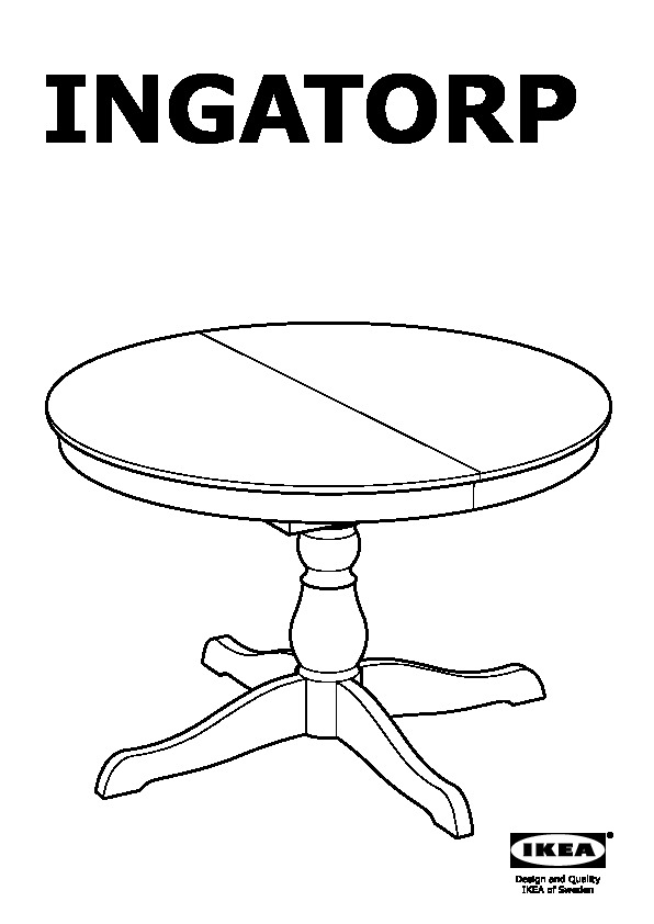 INGATORP Extendable table