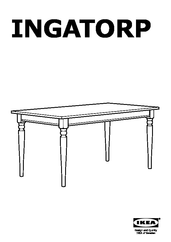 INGATORP Table à rallonge