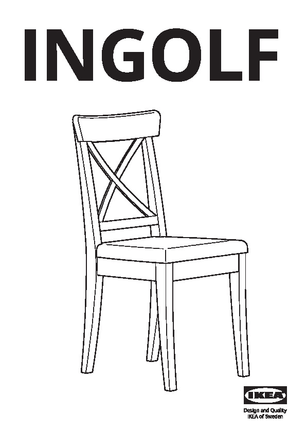 INGOLF Chaise, blanc - IKEA