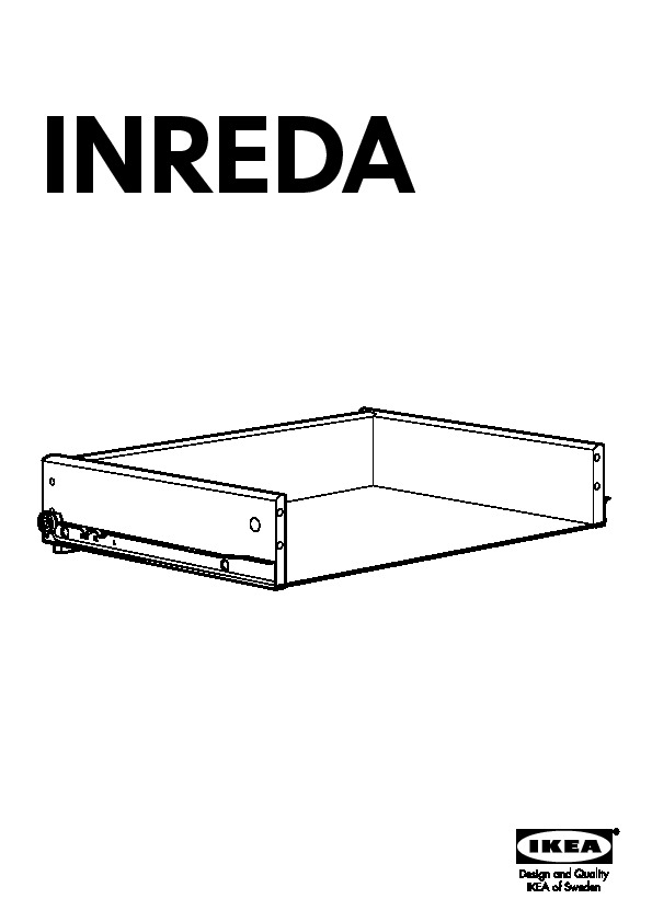 INREDA drawer without front