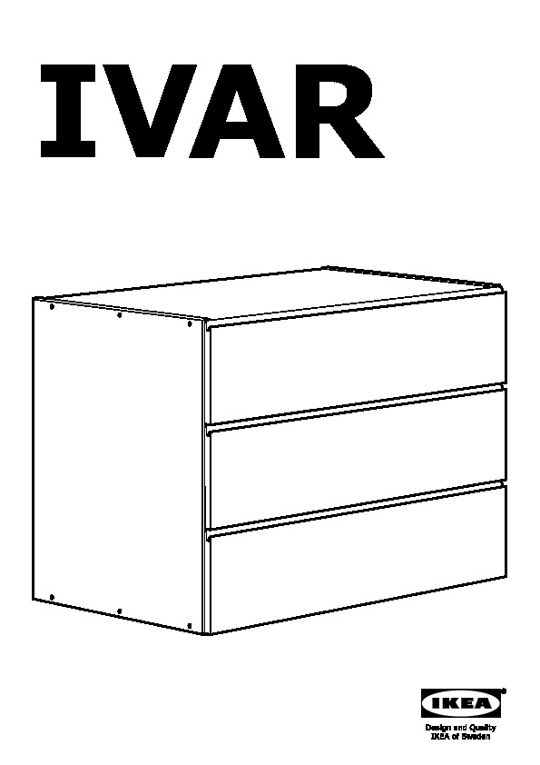 IVAR 3-drawer chest