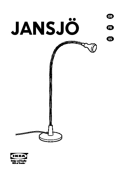 JANSJÖ Lampe de travail à DEL
