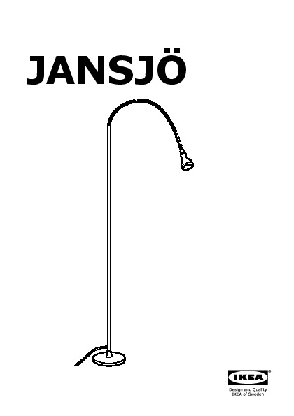 JansjÖ Led Floor Read Lamp White, Jansjö Led Floor Read Lamp