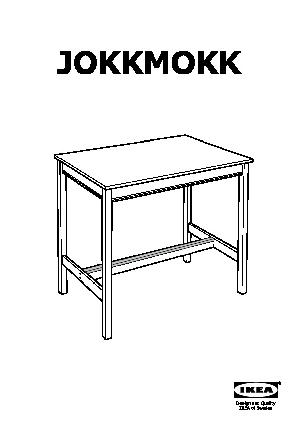 JOKKMOKK Bar table and 4 bar stools