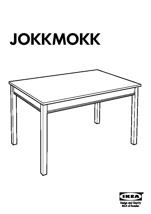 JOKKMOKK Table et 4 chaises, vernis effet anc - IKEA