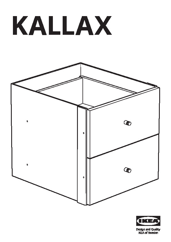 KALLAX Einsatz mit 2 Schubladen