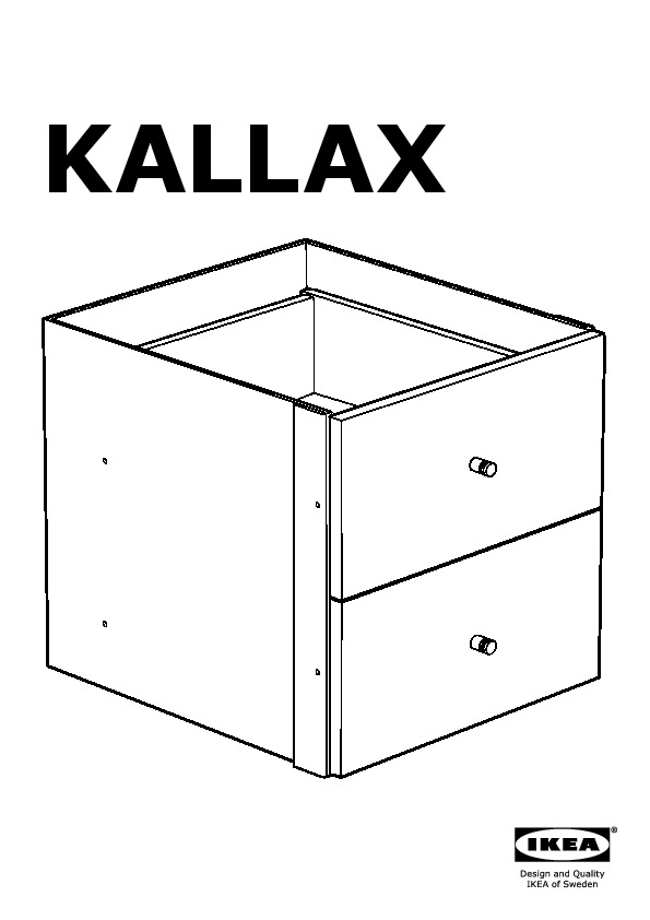KALLAX Struttura interna con 2 cassetti
