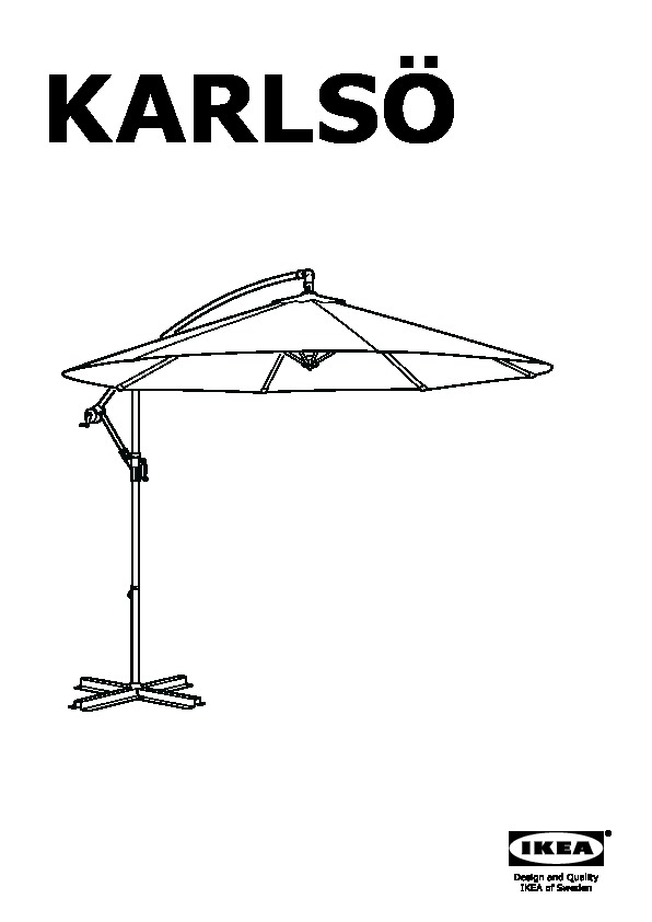 KARLSÖ parasol déporté