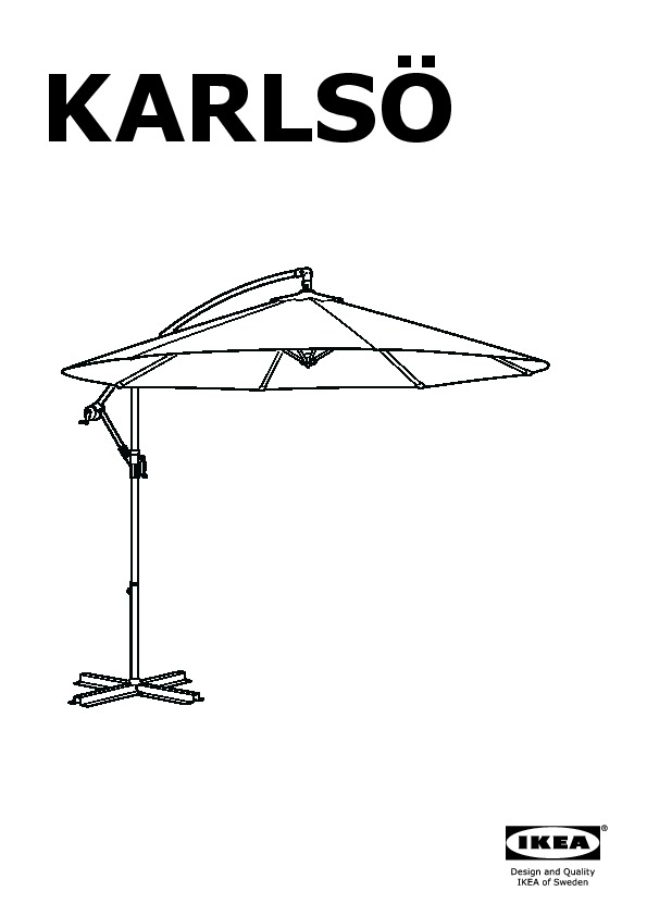 Moment ontvangen Necklet KARLSÖ / SVARTÖ Parasol, hanging with base beige, dark grey - IKEAPEDIA
