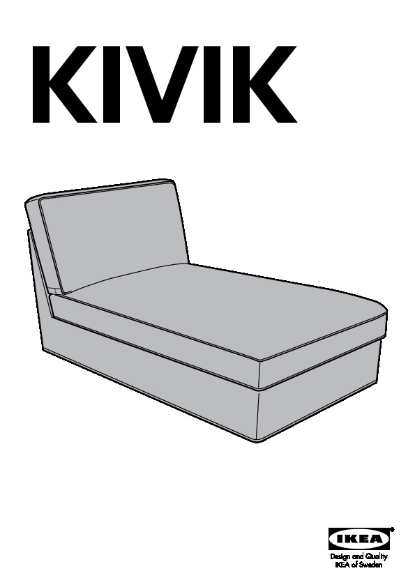 KIVIK cover for chaise longue