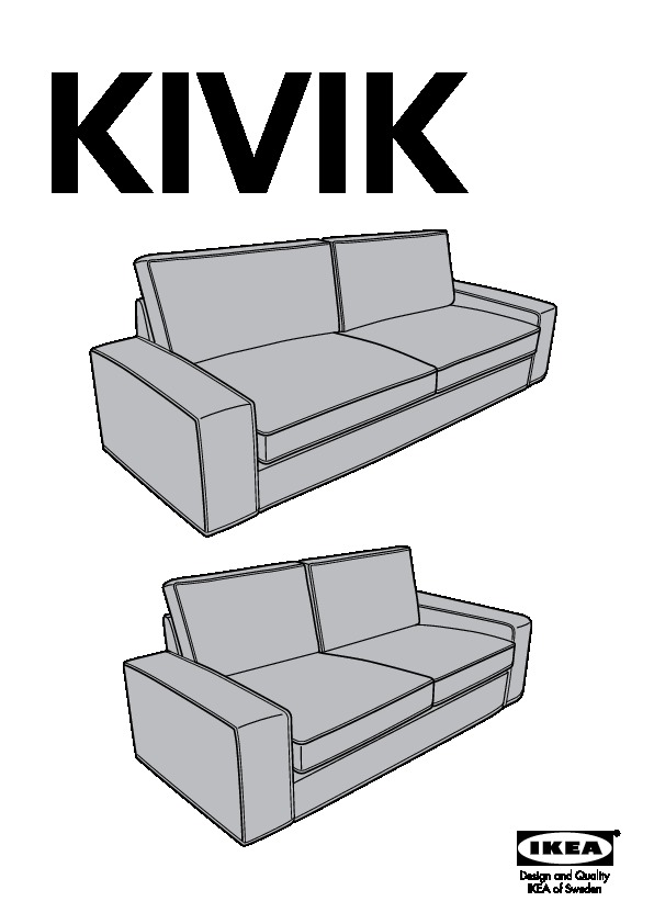 KIVIK 3.5-seat sofa cover