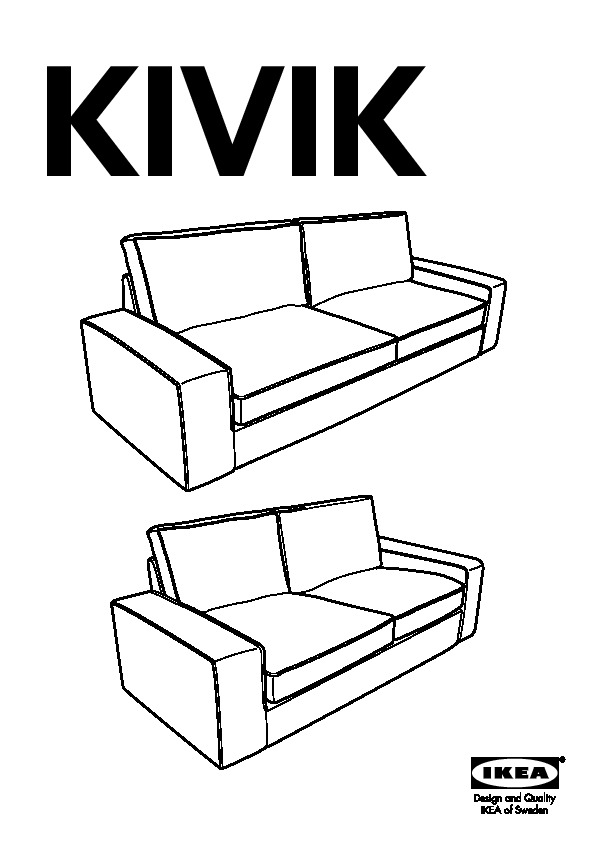 KIVIK three-seat sofa