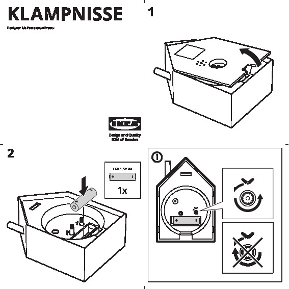 KLAMPNISSE Alarm clock