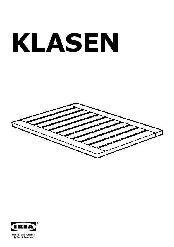 KLASEN tablette à poser sur structure