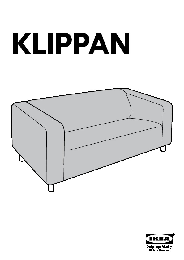 KLIPPAN cover two-seat sofa