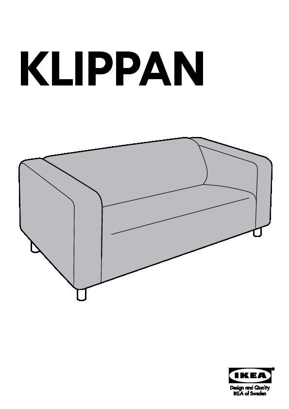 KLIPPAN cover two-seat sofa