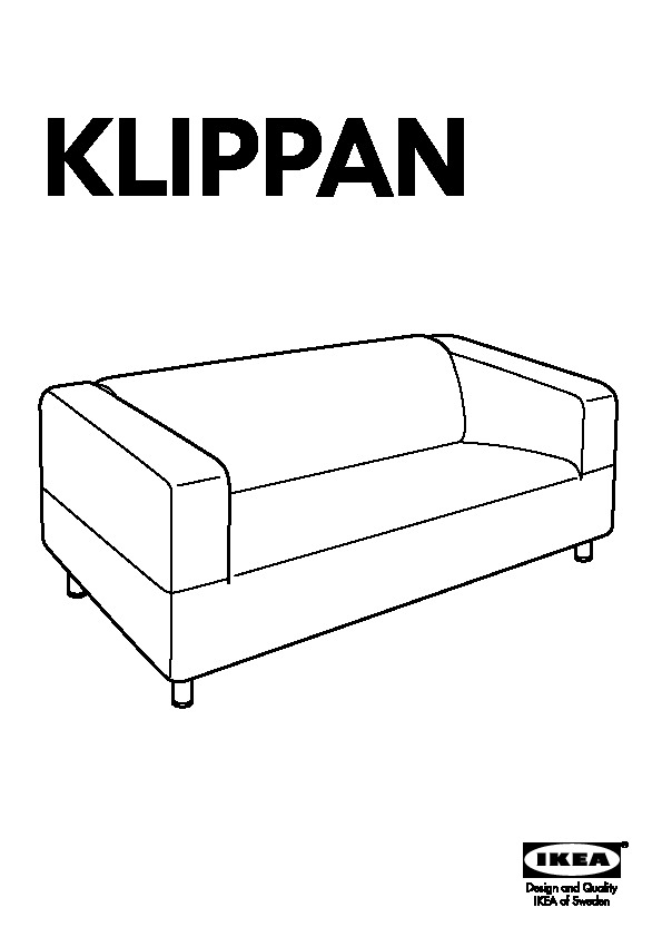 KLIPPAN Frame, 2-seat sofa