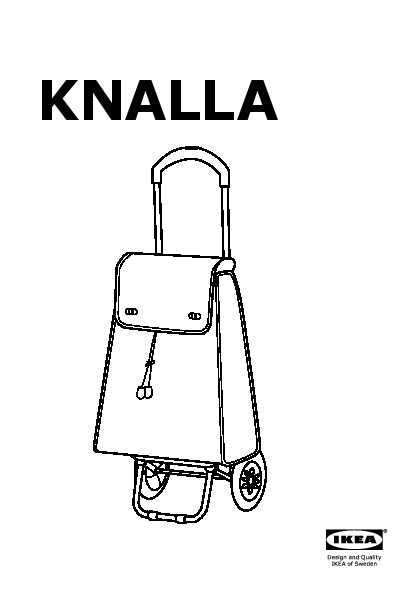 KNALLA Shopping bag with wheels