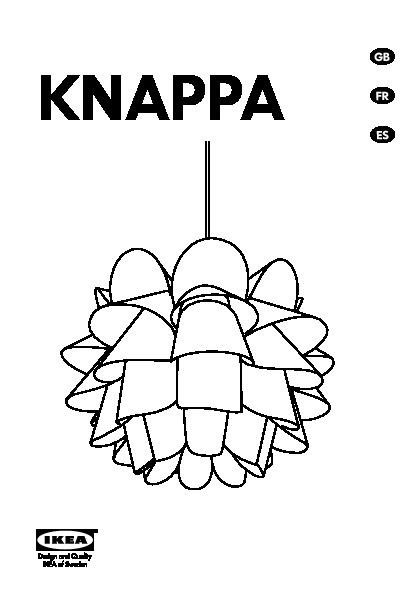 KNAPPA Pendant lamp, white - IKEA