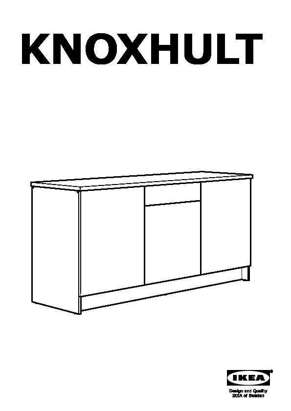 KNOXHULT armoire inférieure+portes et tiroir